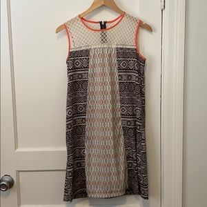 Blocked shift dress